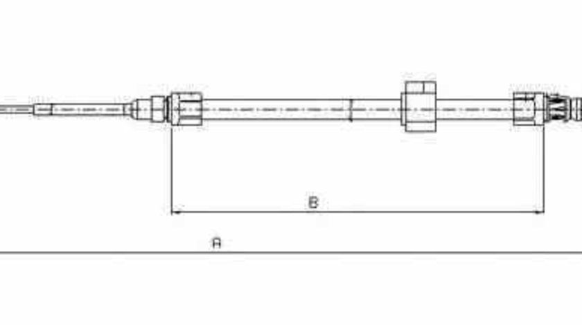 Cablu frana de parcare MERCEDES-BENZ SPRINTER 2-t platou / sasiu 901 902 4MAX 5209010517P