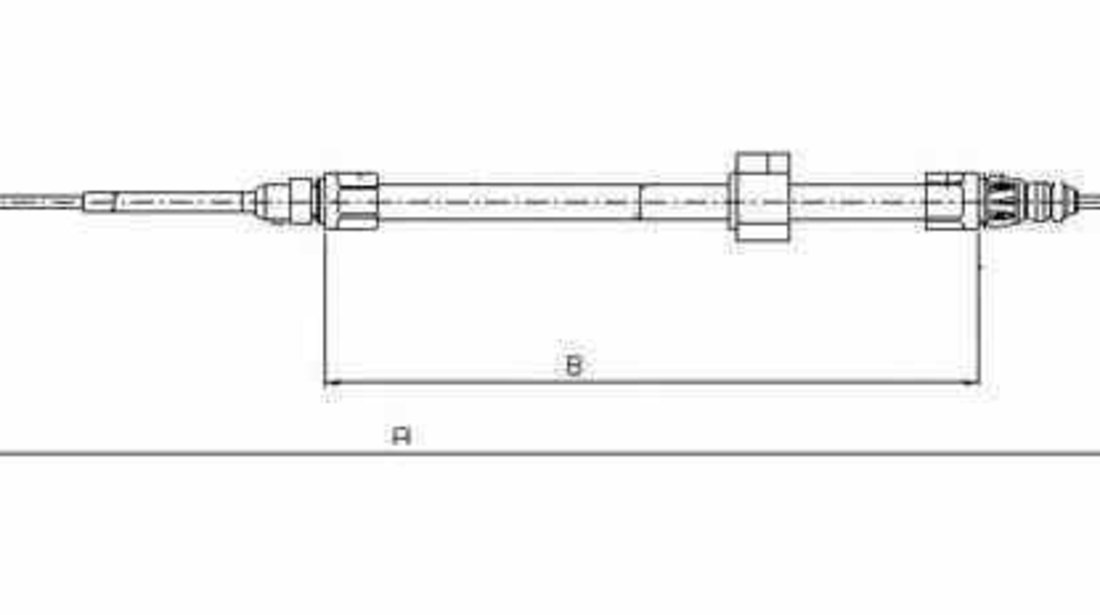 Cablu frana de parcare MERCEDES-BENZ SPRINTER 3-t platou / sasiu 903 4MAX 5209010516P