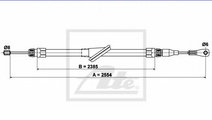 Cablu, frana de parcare MERCEDES C-CLASS (W202) (1...