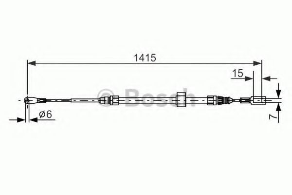 Cablu, frana de parcare MERCEDES SPRINTER 2-t bus (901, 902) (1995 - 2006) BOSCH 1 987 477 856 piesa NOUA