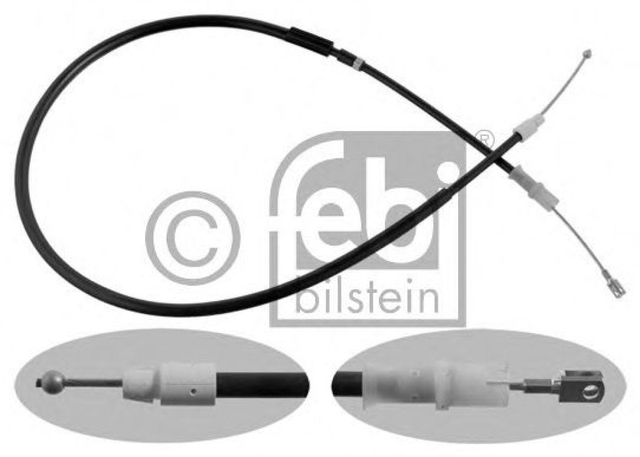 Cablu, frana de parcare MERCEDES SPRINTER 3,5-t platou / sasiu (906) (2006 - 2016) FEBI BILSTEIN 37272 piesa NOUA