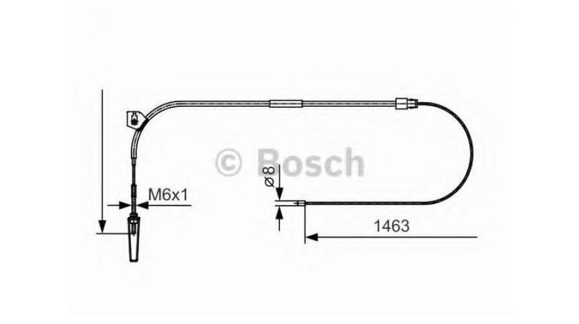 Cablu, frana de parcare Mercedes V-CLASS (W447) 2014-2016 #2 1987482130