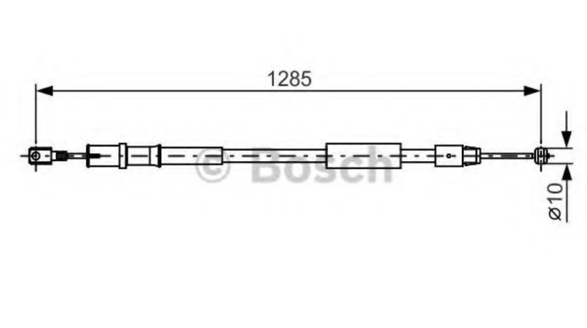 Cablu, frana de parcare MERCEDES VIANO (W639) (2003 - 2016) BOSCH 1 987 482 026 piesa NOUA