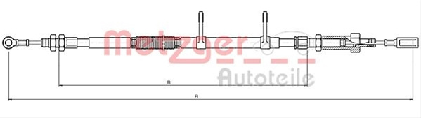 Cablu Frana De Parcare Metzger Citroën 10.4740