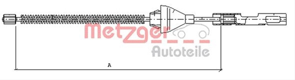 Cablu Frana De Parcare Metzger Ford 11.5454