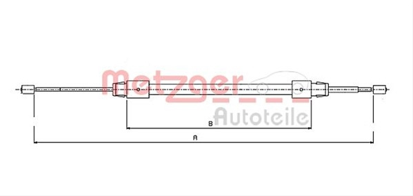 Cablu Frana De Parcare Metzger Mercedes-Benz 10.9322