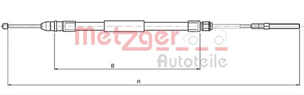 Cablu Frana De Parcare Metzger Mini 10.4136