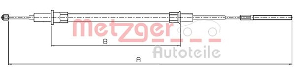 Cablu Frana De Parcare Metzger Mini 10.4153