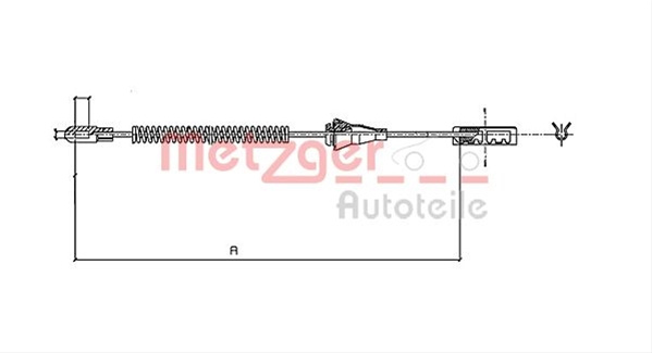 Cablu Frana De Parcare Metzger Opel 11.5934