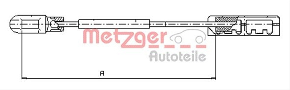 Cablu Frana De Parcare Metzger Opel 11.5935