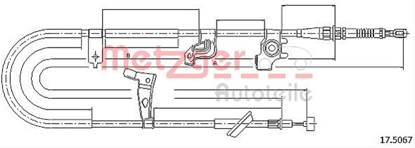 Cablu Frana De Parcare Metzger Sfnbb Suzuki 17.5067