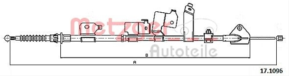 Cablu Frana De Parcare Metzger Toyota 17.1096
