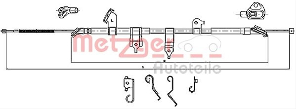 Cablu Frana De Parcare Metzger Toyota 17.1566