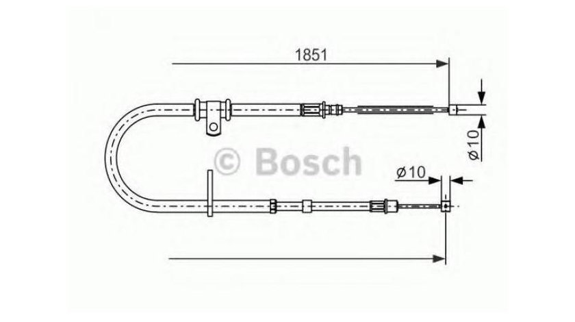 Cablu, frana de parcare Mitsubishi GALANT Mk VI (EA_) 1996-2004 #2 1987477862