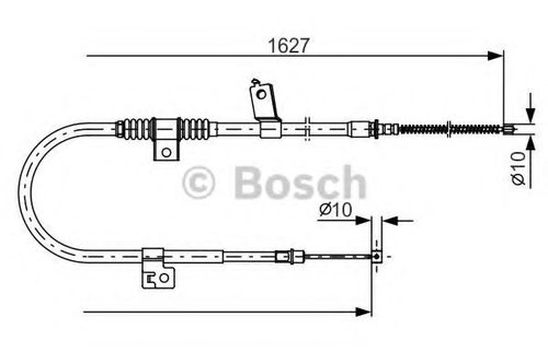 Cablu, frana de parcare MITSUBISHI OUTLANDER II (CW) (2006 - 2012) BOSCH 1 987 482 274 piesa NOUA