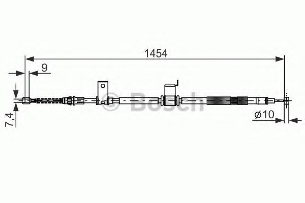 Cablu, frana de parcare OPEL ANTARA (2006 - 2016) BOSCH 1 987 482 294 piesa NOUA