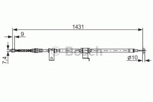 Cablu, frana de parcare OPEL ANTARA (2006 - 2016) BOSCH 1 987 482 293 piesa NOUA