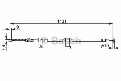 Cablu, frana de parcare OPEL ANTARA (2006 - 2016) BOSCH 1 987 482 293 piesa NOUA