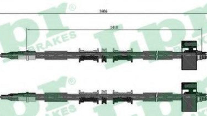 Cablu, frana de parcare OPEL ASTRA G Cabriolet (F67) (2001 - 2005) LPR C0535B piesa NOUA