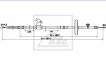 Cablu, frana de parcare OPEL ASTRA J GTC (2011 - 2...