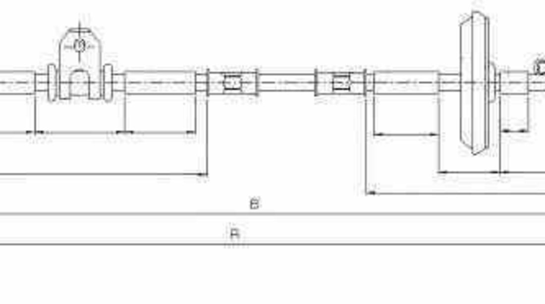 Cablu, frana de parcare OPEL INSIGNIA combi LINEX LIN320213