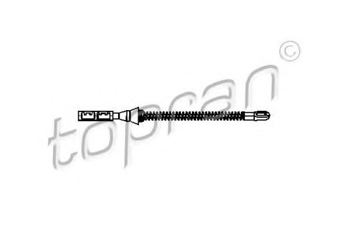 Cablu, frana de parcare OPEL ZAFIRA A (F75) (1999 - 2005) TOPRAN 207 189 piesa NOUA