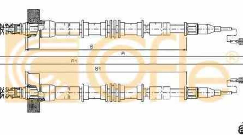 Cablu, frana de parcare OPEL ZAFIRA A (F75_) LINEX LIN320173