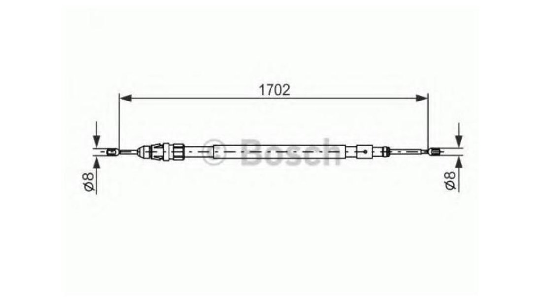 Cablu, frana de parcare Peugeot 1007 (KM_) 2005-2016 #2 1987477239