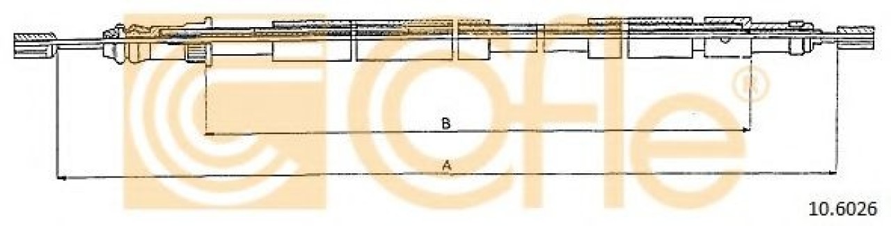 Cablu, frana de parcare PEUGEOT 306 Break (7E, N3, N5) (1994 - 2002) COFLE 10.6026 piesa NOUA