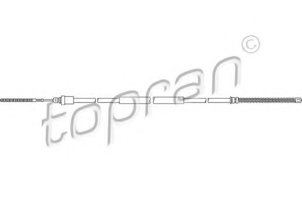 Cablu, frana de parcare PEUGEOT 406 (8B) (1995 - 2005) TOPRAN 721 645 piesa NOUA