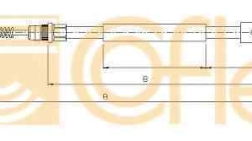 Cablu, frana de parcare PEUGEOT 406 (8B) LINEX LIN330136