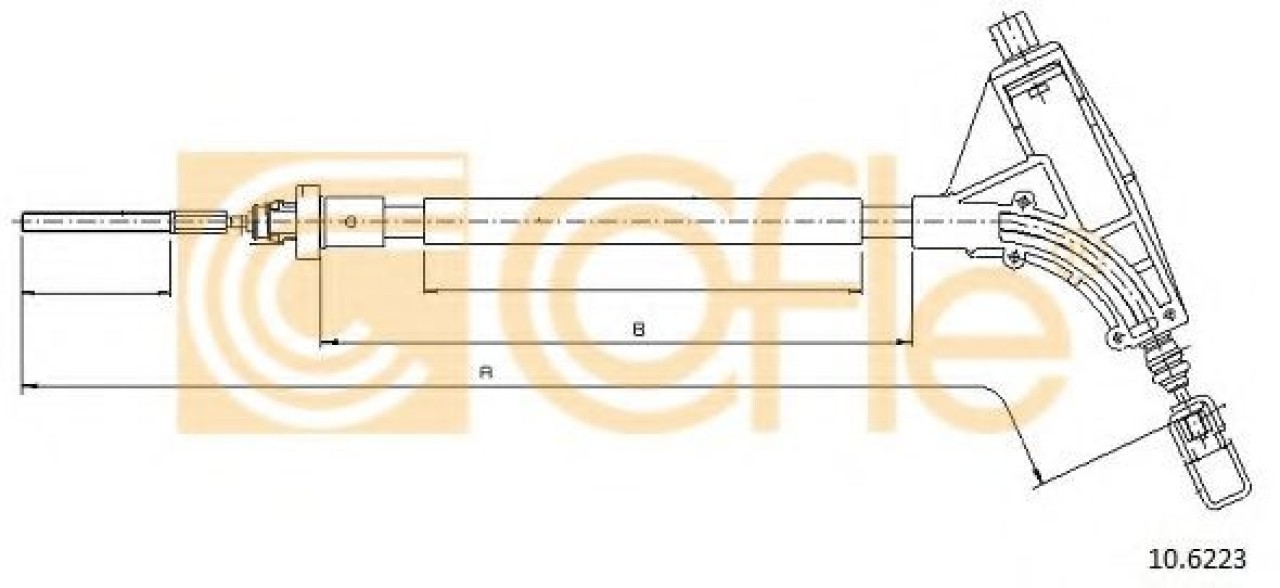 Cablu, frana de parcare PEUGEOT 406 Estate (8E/F) (1996 - 2004) COFLE 10.6223 piesa NOUA