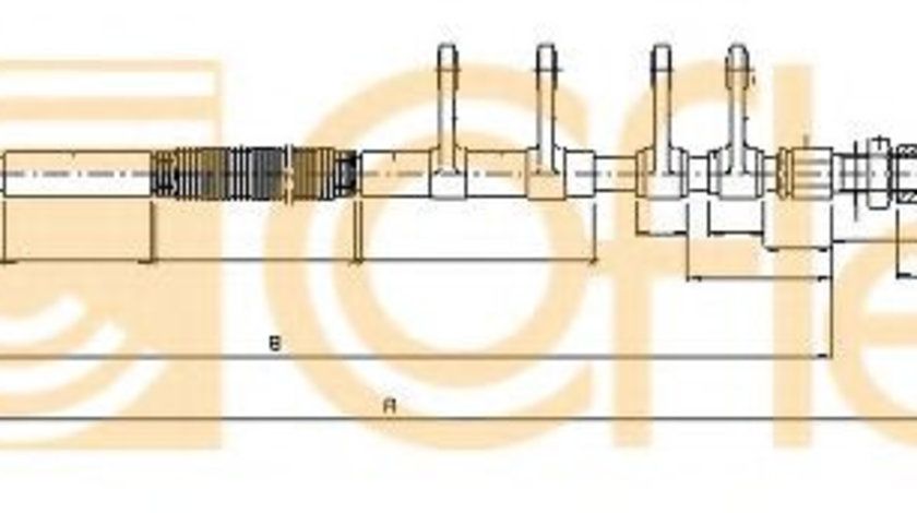 Cablu, frana de parcare PEUGEOT BOXER caroserie (2006 - 2016) COFLE 10.4742 piesa NOUA