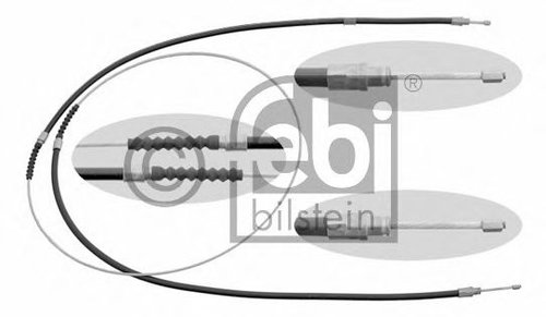 Cablu, frana de parcare PEUGEOT BOXER caroserie (230L) (1994 - 2002) FEBI BILSTEIN 17903 piesa NOUA