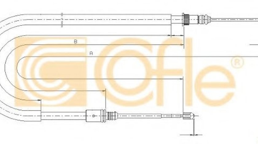 Cablu, frana de parcare RENAULT LAGUNA II (BG0/1) (2001 - 2016) COFLE 10.6791 piesa NOUA