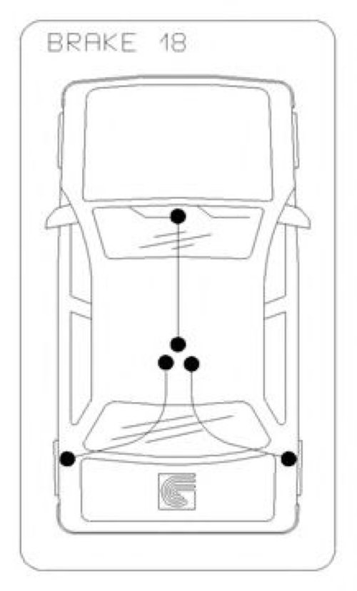 Cablu, frana de parcare RENAULT MASTER III platou / sasiu (EV, HV, UV) (2010 - 2016) COFLE 10.6860 p...