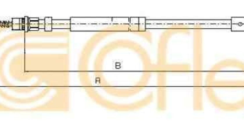 Cablu, frana de parcare RENAULT TRAFIC platou / sasiu (PXX) LINEX LIN350197