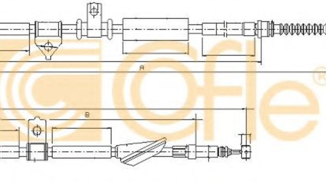 Cablu, frana de parcare ROVER 25 (RF) (1999 - 2005) COFLE 10.5239 piesa NOUA