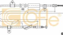 Cablu frana de parcare ROVER 25 RF LINEX LIN360133