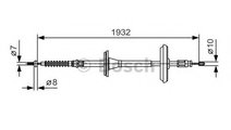 Cablu, frana de parcare SAAB 9-3 Combi (YS3F) (200...