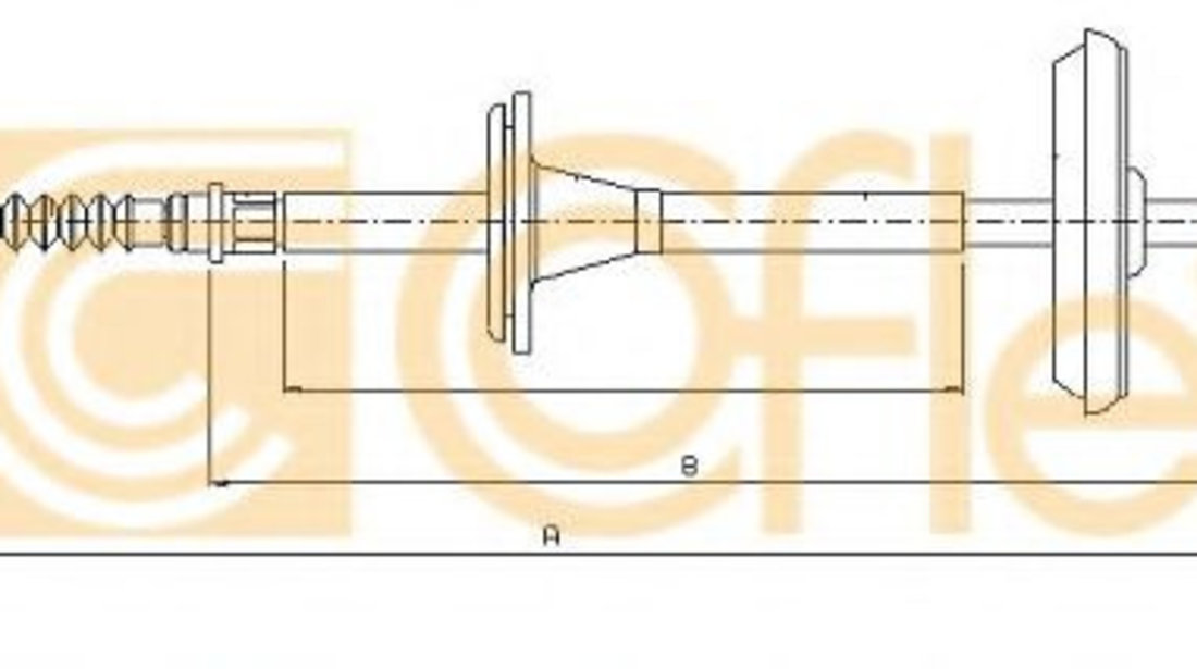 Cablu, frana de parcare SAAB 9-3 (YS3F) (2002 - 2016) COFLE 10.8595 piesa NOUA