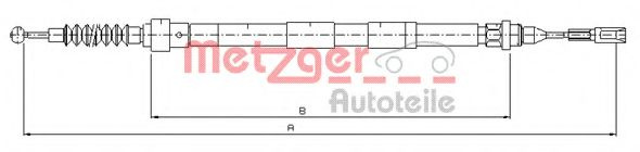 Cablu, frana de parcare SEAT ALHAMBRA (7V8, 7V9) (1996 - 2010) METZGER 10.7620 piesa NOUA