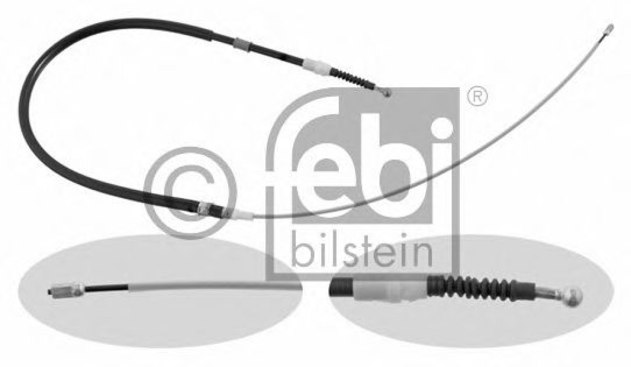 Cablu, frana de parcare SEAT LEON (1P1) (2005 - 2012) FEBI BILSTEIN 30727 piesa NOUA