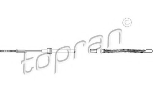 Cablu, frana de parcare SEAT TOLEDO I (1L) (1991 - 1999) TOPRAN 102 836 piesa NOUA