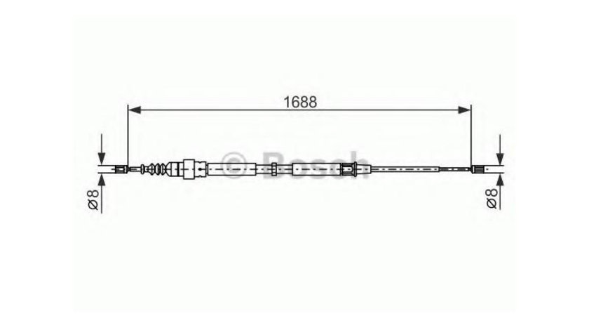 Cablu, frana de parcare Skoda OCTAVIA (1U2) 1996-2010 #3 1987477696