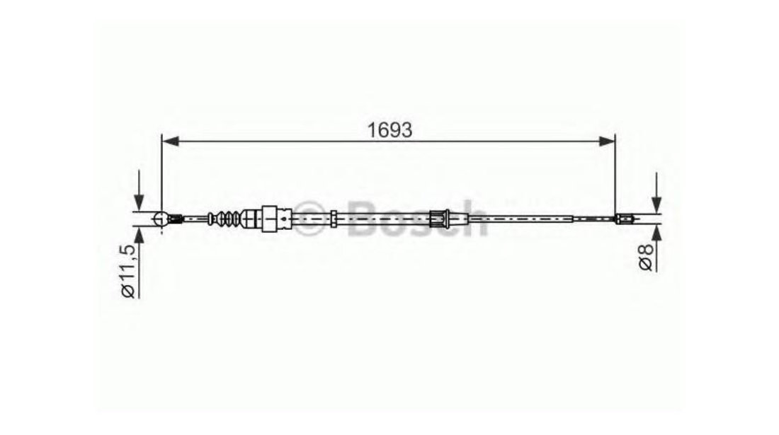 Cablu, frana de parcare Skoda OCTAVIA Combi (1U5) 1998-2010 #3 1987477698