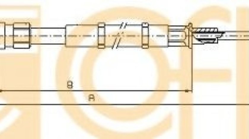 Cablu, frana de parcare SKODA SUPERB II Combi (3T5) (2009 - 2015) COFLE 10.9043 piesa NOUA