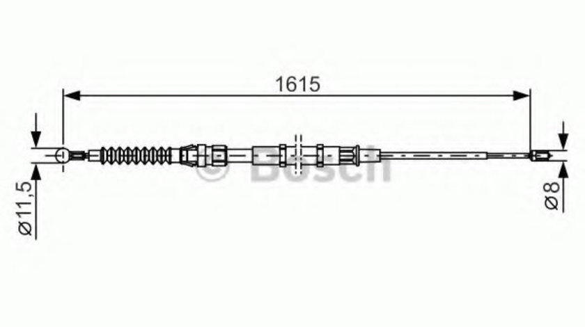 Cablu, frana de parcare SKODA SUPERB II Combi (3T5) (2009 - 2015) BOSCH 1 987 482 328 piesa NOUA