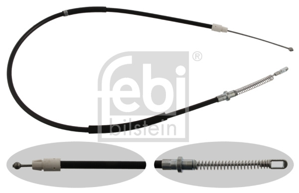 Cablu, frana de parcare spate (37273 FEBI BILSTEIN) MERCEDES-BENZ,VW