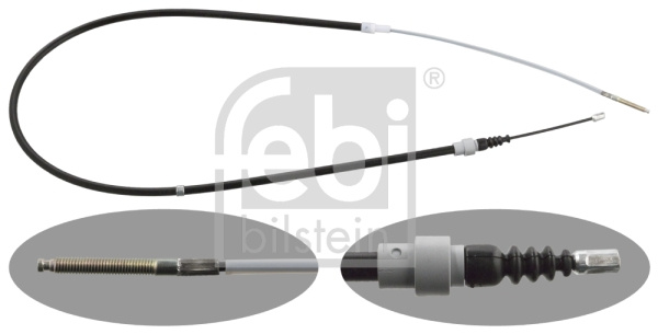 Cablu, frana de parcare spate dreapta (27154 FEBI BILSTEIN) SEAT,VW